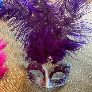 purple masquerade mask
